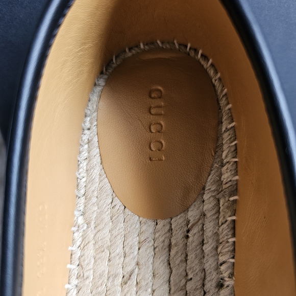 Gucci GG Microguccissima Leather Espadrille in black - Picture 7 of 14